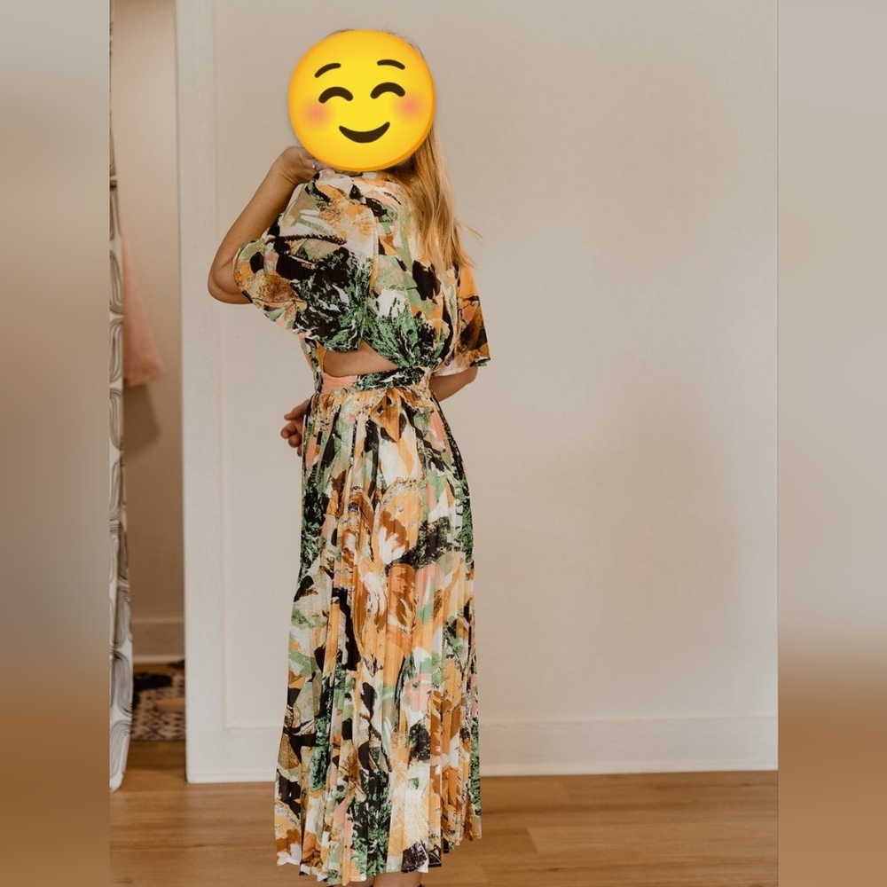 Flying Tomato Green and Orange Maxi Dress - Picture 10 of 10
